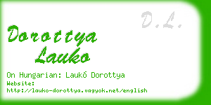 dorottya lauko business card