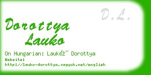 dorottya lauko business card